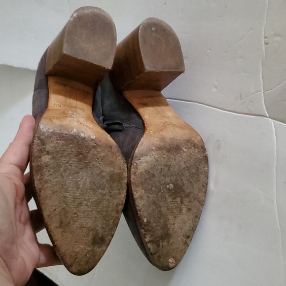 Alberto Fermani Anzio Gray Suede Ankle Boot Size 7 - Picture 6 of 10